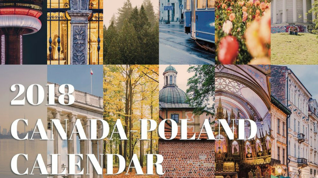 Canada-Poland 2018 Calendar