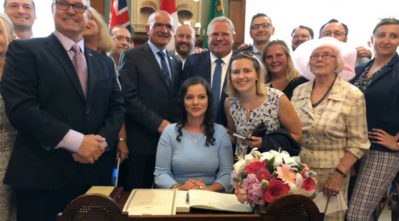 MPP Natalia Kusendova, Swearing-In Ceremony